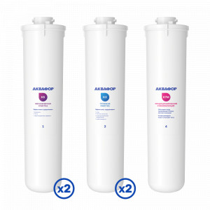 Комплект сменных модулей для Аквафор DWM 101 Морион на год (без мембраны)